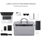 DJ06 Oxford Cloth Waterproof Wear-resistant Portable Expandable Laptop Bag for 15.4 inch Laptops, with Detachable Shoulder Strap