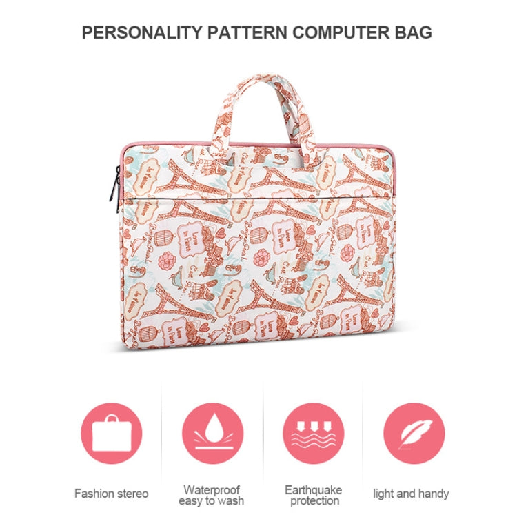 Canvas Waterproof Laptop Handbag for 14.1 inch Laptops