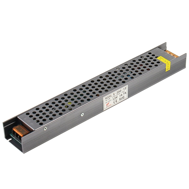 SL-200-24 LED Regulated Switching Power Supply DC24V 8.3A Size: 250x49x29mm — LED0145A