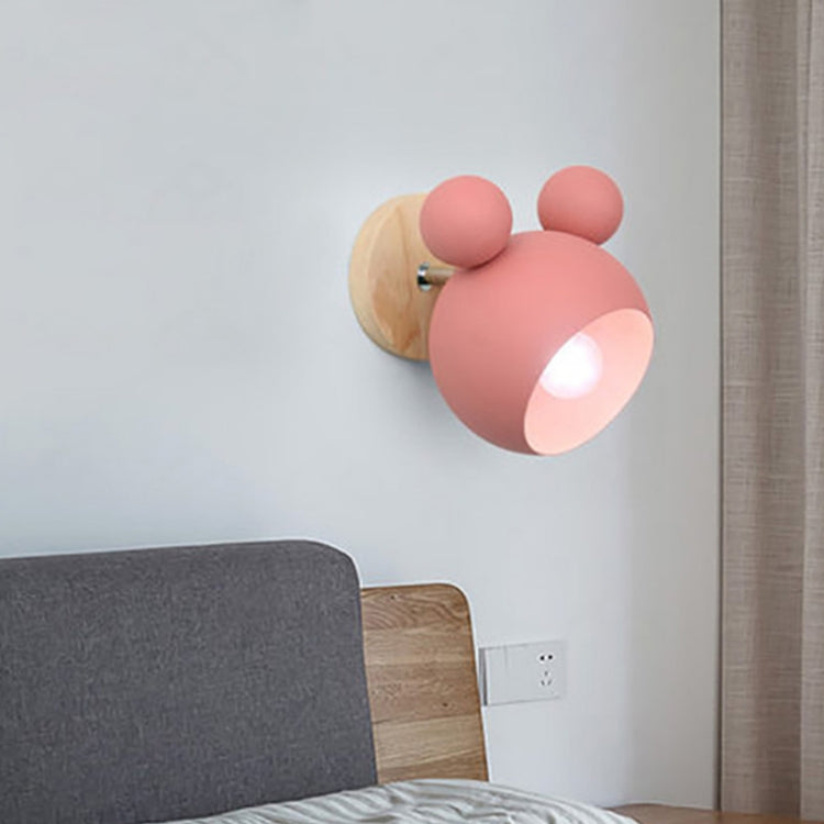 Creative Cartoon E27 LED Warm White Light Wall Lamp for Bedside Passage — Green