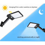 6W 800LM 48 LEDs Solar Remote Control Flat Lamp with Bracket — view 11
