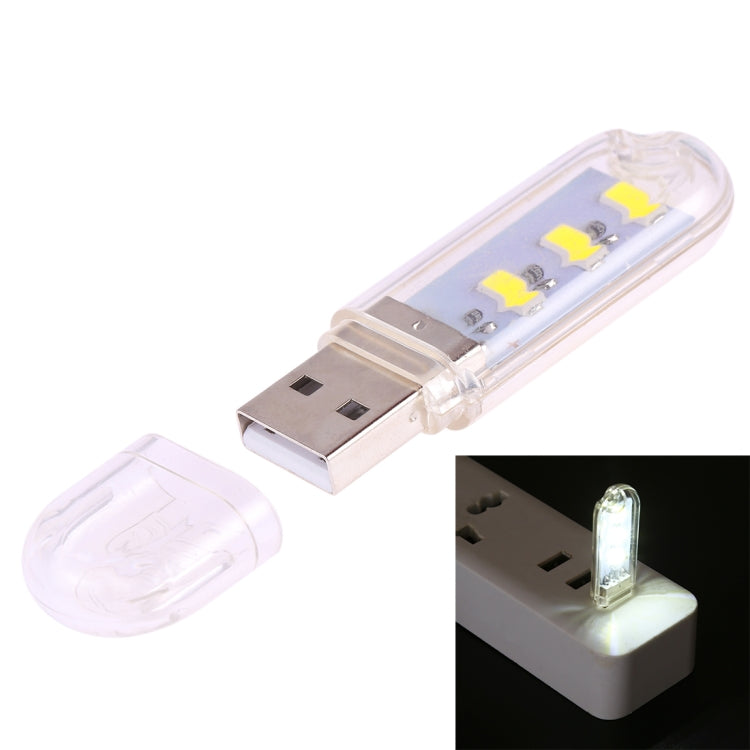 5730 SMD USB LED Book Light Portable Night Lamp, 3 LEDs