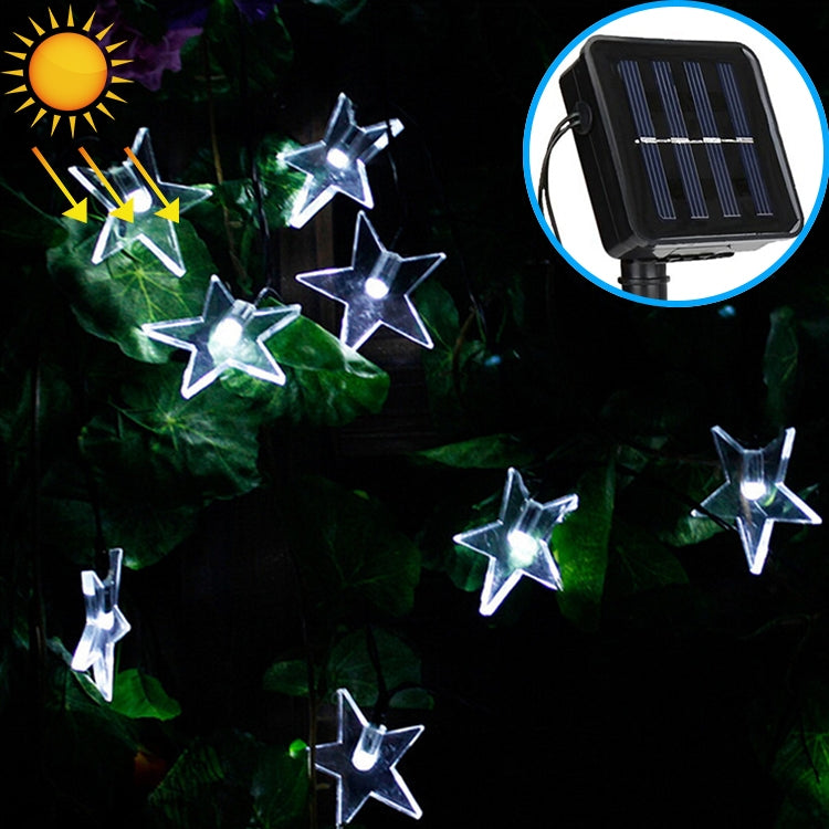 Star Shape 20 LEDs Outdoor Garden Christmas Festival Decoration Solar Lamp String — view 6
