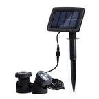LED Outdoor Waterproof Solar Underwater Spotlight Floodlight, Two Heads