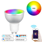 GU10 5W RGB Dimming WIFI Smart LED Light Bulb Energy Saving Light