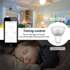 GU10 5W RGB Dimming WIFI Smart LED Light Bulb Energy Saving Light