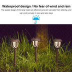 Solar Energy Coffee Outdoor Lawn Lamp IP65 Waterproof LED Decorative Garden Light