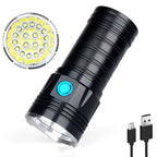 3 Gears, K18MAX 18xT6, Luminous Flux: 5400lm LED Flashlight