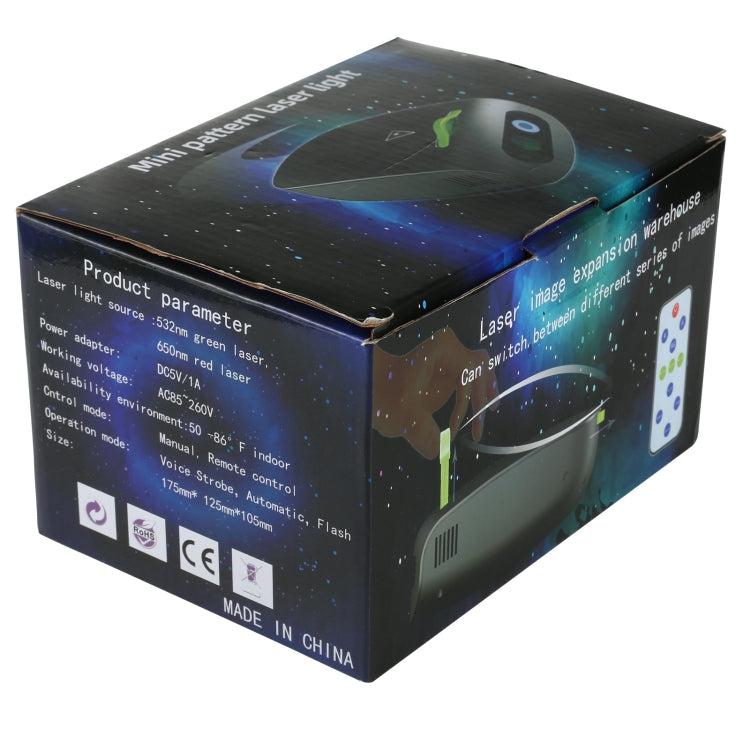 5V LED Card Projection Laser Stage Light, EU Plug — view 6