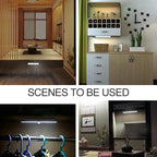 Wide Screen Intelligent Human Body Sensor Light LED Corridor Cabinet Light, USB Charging Version, 2.8W 40 LEDs Warm White