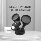 20W LED Smart Sensor Outdoor Floodlight with 1080P Security Camera, 5000K White Light — White