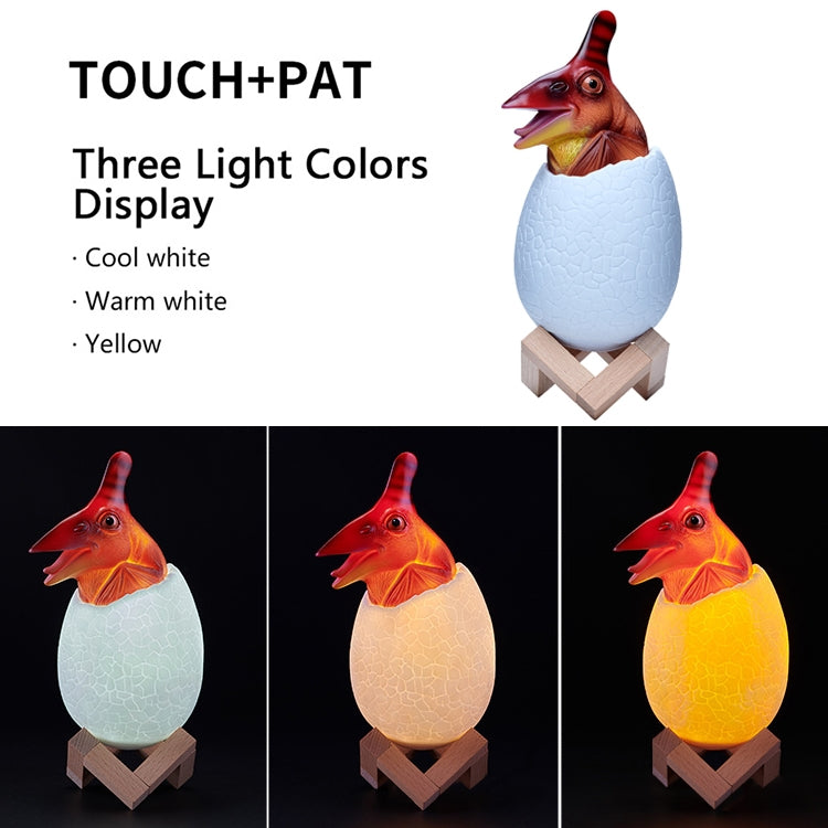 Pterosaur Shape Creative Touch 3D Decorative Night Light, 3-color Patting Version — view 5