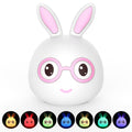 Smiling Rabbit Creative Touch 3D LED Decorative Night Light, AAA Battery Version