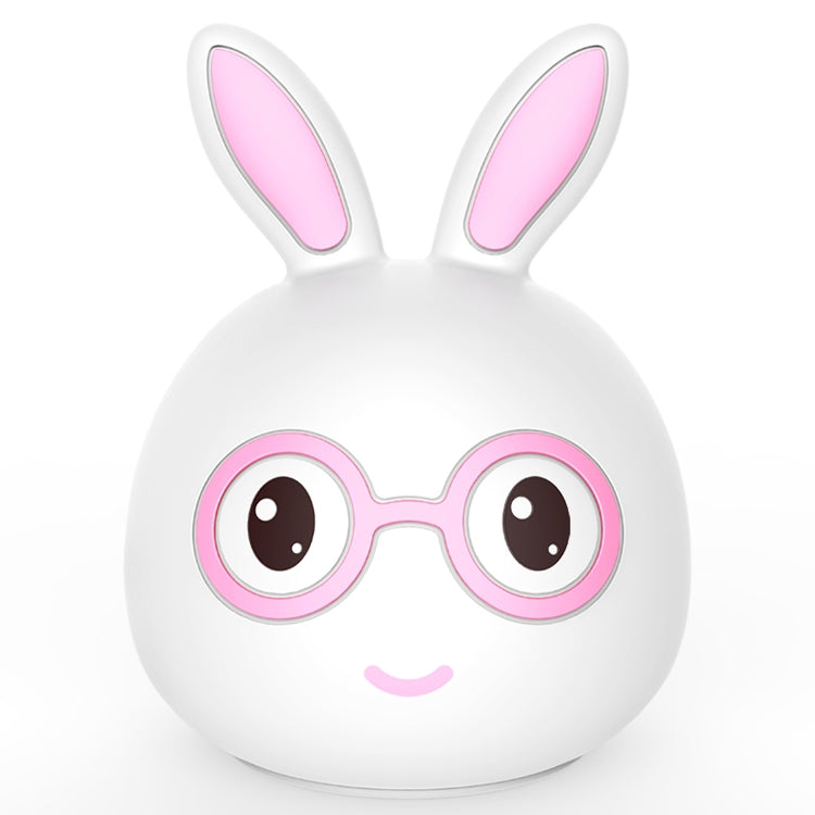 Smiling Rabbit Creative Touch 3D LED Decorative Night Light, AAA Battery Version — AAA Battery Version (Pink)