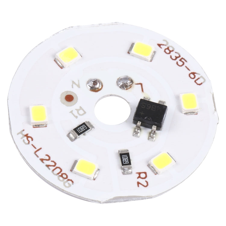 3W 6 LEDs SMD 2835 LED Module Lamp Ceiling Lighting Source, AC 220V White Light — White Light