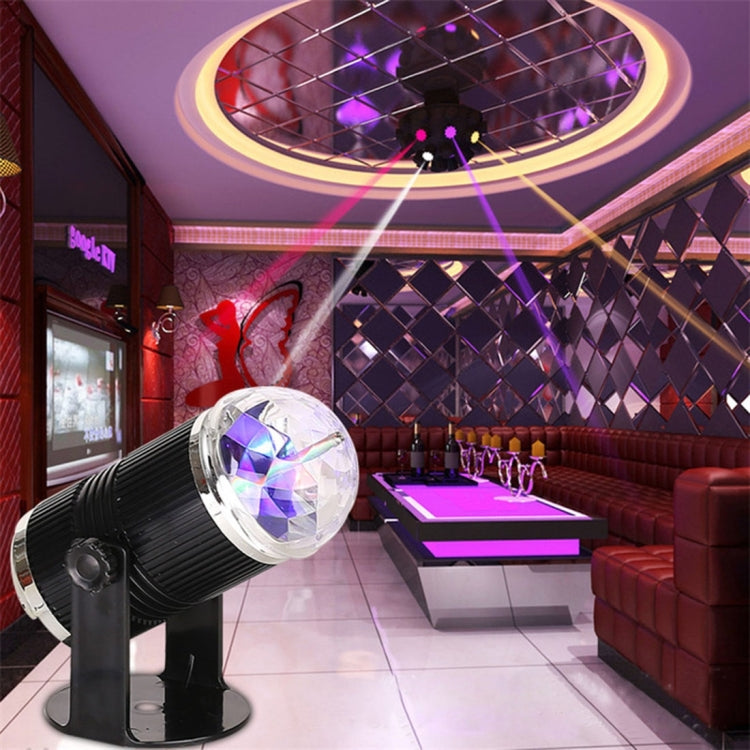 3W Mini Rotating Magic Ball LED Stage Light EU Plug — view 11