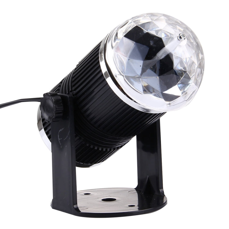 3W Mini Rotating Magic Ball LED Stage Light EU Plug — view 4