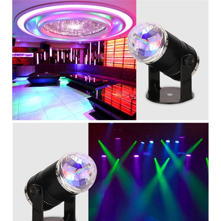 3W Mini Rotating Magic Ball LED Stage Light EU Plug — view 10