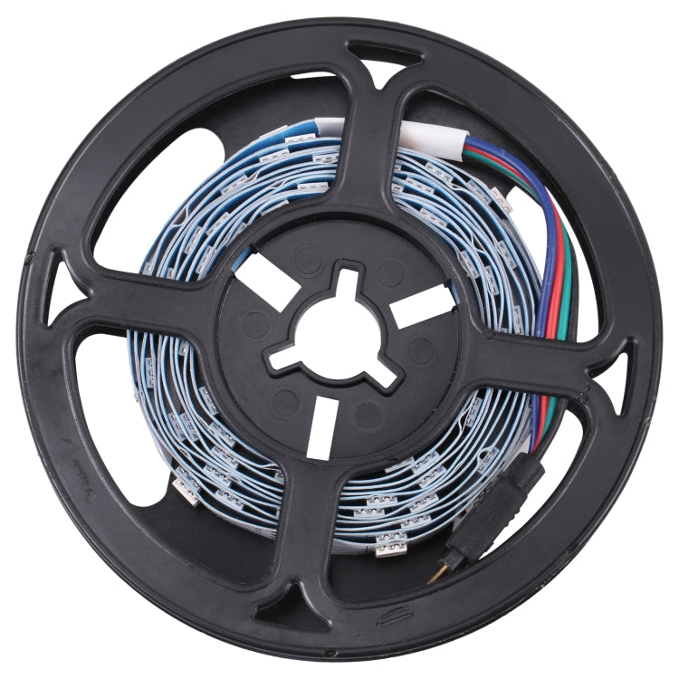 Bare Board 5050 SMD RGB LED Rope Light, 30 LED/m, Length: 2m, 12V 2A 100-240V, with 24-key Remote Control, 2m