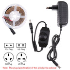Bare Board 2835 SMD Dimmable White Light / Warm Light LED Rope Light, 60 LED/m, Length: 5m, 12V 2A 100-240V, 2835 SMD LED, 5m