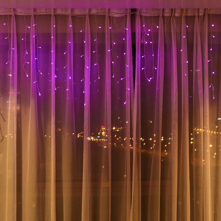 96 LEDs Little Ice Bars String Light with End Joint & Multi-function Controller, EU Plug, AC 220V — Blue Light