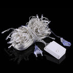 96 LEDs Little Ice Bars String Light with End Joint & Multi-function Controller, EU Plug, AC 220V — 3.5m Red Light EU Plug