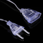 96 LEDs Little Ice Bars String Light with End Joint & Multi-function Controller, EU Plug, AC 220V — 3.5m Warm White EU Plug