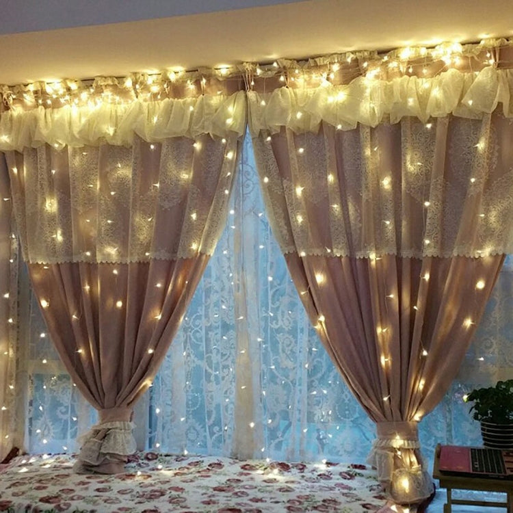 96 LEDs Little Ice Bars String Light with End Joint & Multi-function Controller, EU Plug, AC 220V — 3.5m Purple Light EU Plug