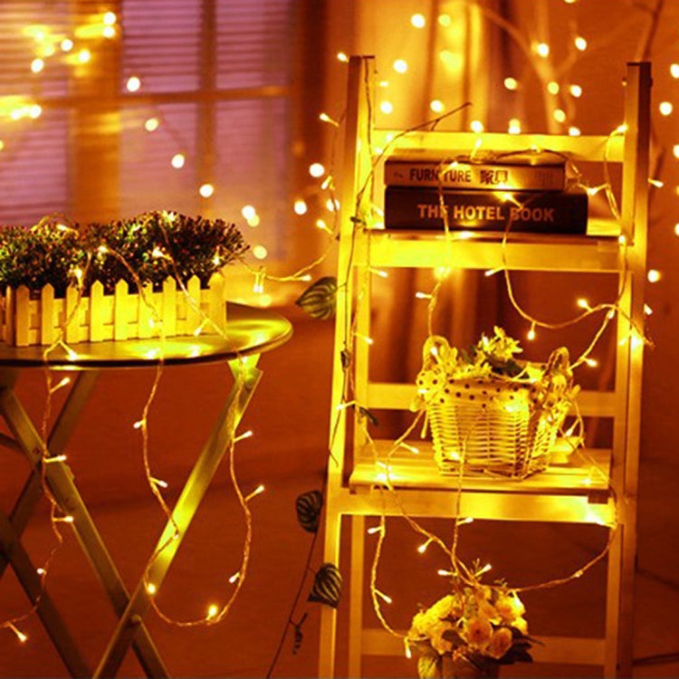 96 LEDs Little Ice Bars String Light with End Joint & Multi-function Controller, EU Plug, AC 220V — Red Light