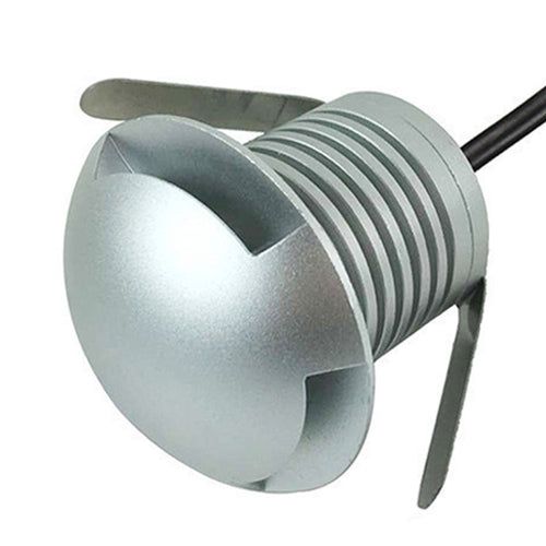 3W LED Embedded Polarized Buried Lamp IP67 Waterproof Turtle Shell Lamp Outdoor Garden Lawn Lamp, White Light 6000K Q1 One-way Light