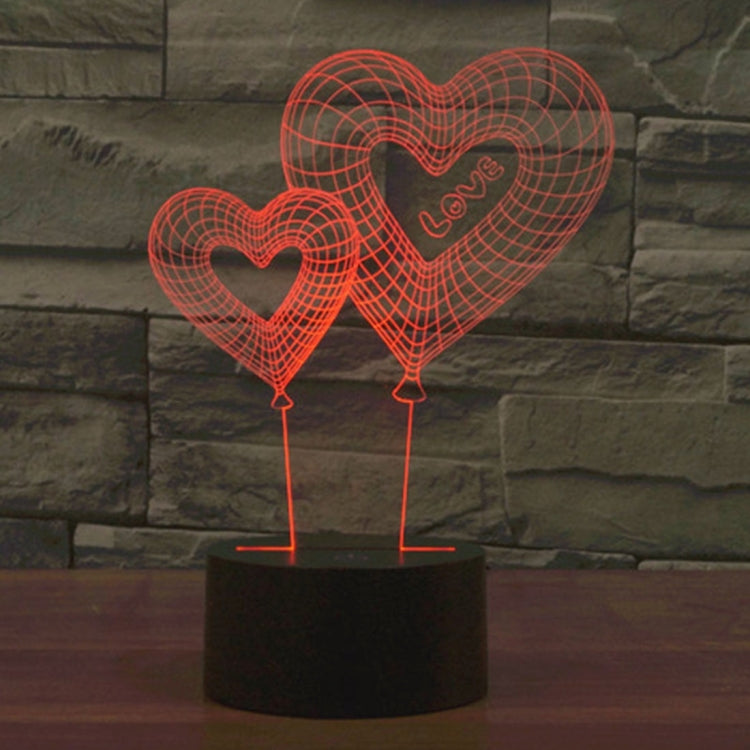 7 Color Discoloration Creative Visual Stereo Lamp Desk Lamp Night Light