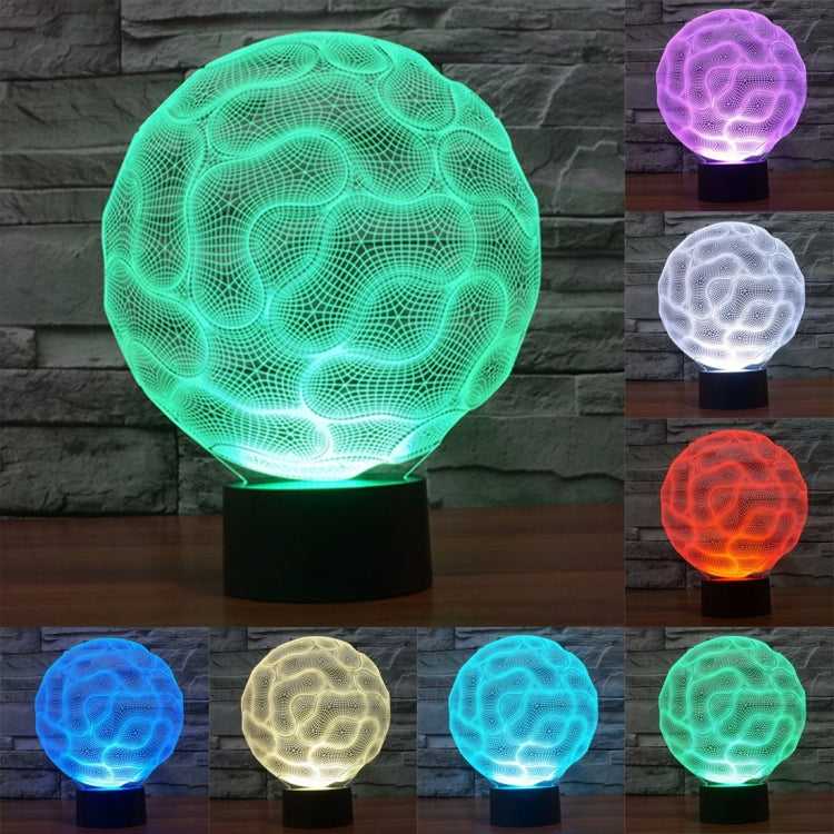 7 Color Discoloration Creative Visual Stereo Lamp Desk Lamp Night Light