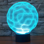 7 Color Discoloration Creative Visual Stereo Lamp Desk Lamp Night Light