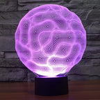 7 Color Discoloration Creative Visual Stereo Lamp Desk Lamp Night Light