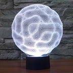 7 Color Discoloration Creative Visual Stereo Lamp Desk Lamp Night Light