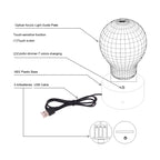 7 Color Discoloration Creative Visual Stereo Lamp Desk Lamp Night Light