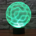 7 Color Discoloration Creative Visual Stereo Lamp Desk Lamp Night Light