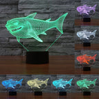 7 Color Discoloration Creative Visual Stereo Lamp Desk Lamp Night Light
