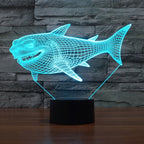 7 Color Discoloration Creative Visual Stereo Lamp Desk Lamp Night Light