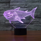 7 Color Discoloration Creative Visual Stereo Lamp Desk Lamp Night Light