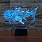 7 Color Discoloration Creative Visual Stereo Lamp Desk Lamp Night Light