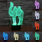 7 Color Discoloration Creative Visual Stereo Lamp Desk Lamp Night Light