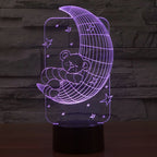 7 Color Discoloration Creative Visual Stereo Lamp Desk Lamp Night Light — view 12