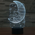 7 Color Discoloration Creative Visual Stereo Lamp Desk Lamp Night Light — view 13