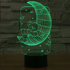7 Color Discoloration Creative Visual Stereo Lamp Desk Lamp Night Light — view 8