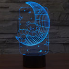 7 Color Discoloration Creative Visual Stereo Lamp Desk Lamp Night Light — view 9
