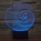 7 Color Discoloration Creative Visual Stereo Lamp Desk Lamp Night Light — view 8