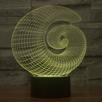 7 Color Discoloration Creative Visual Stereo Lamp Desk Lamp Night Light — view 9