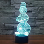 7 Color Discoloration Creative Visual Stereo Lamp Desk Lamp Night Light — view 11