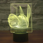 7 Colour Discoloration Creative Visual Stereo Lamp Desk Lamp Night Light — view 9